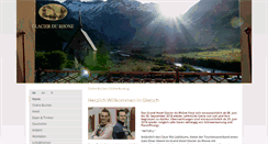 Desktop Screenshot of glacier-du-rhone.ch